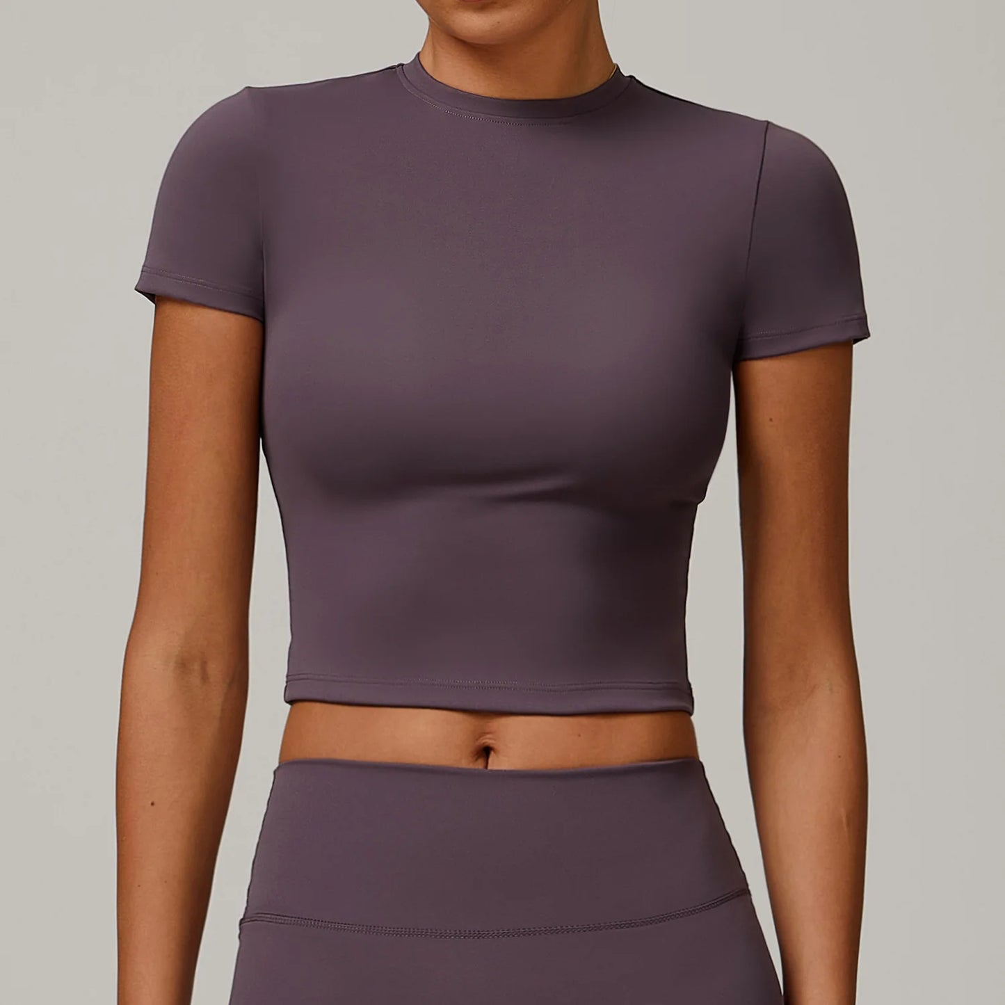 Pilates Sport Shirts Training Fitness Yoga Short Sleeve Women Gym Top Outdoors Workout Breathable Yoga T-Shirt Push Up Crop Top