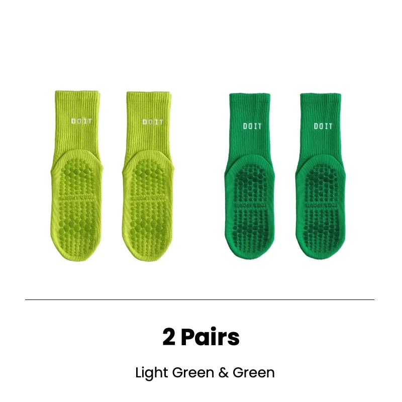 Pilates Socks with Grips for Women Yoga Socks Barre Socks Non Slip Socks of 2/3pairs