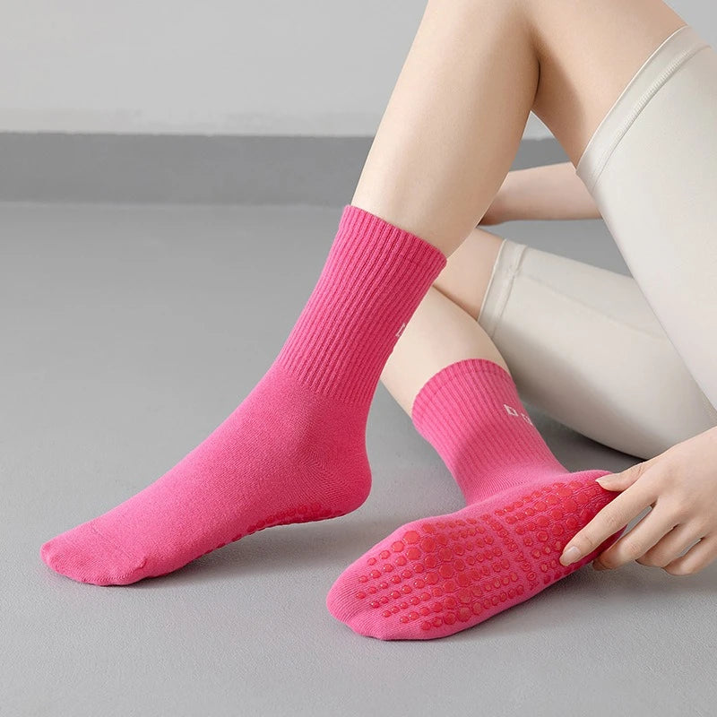 Pilates Socks with Grips for Women Yoga Socks Barre Socks Non Slip Socks of 2/3pairs