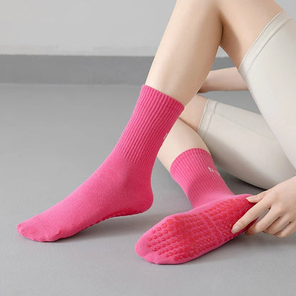 Pilates Socks with Grips for Women Yoga Socks Barre Socks Non Slip Socks of 2/3pairs