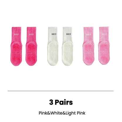Pilates Socks with Grips for Women Yoga Socks Barre Socks Non Slip Socks of 2/3pairs